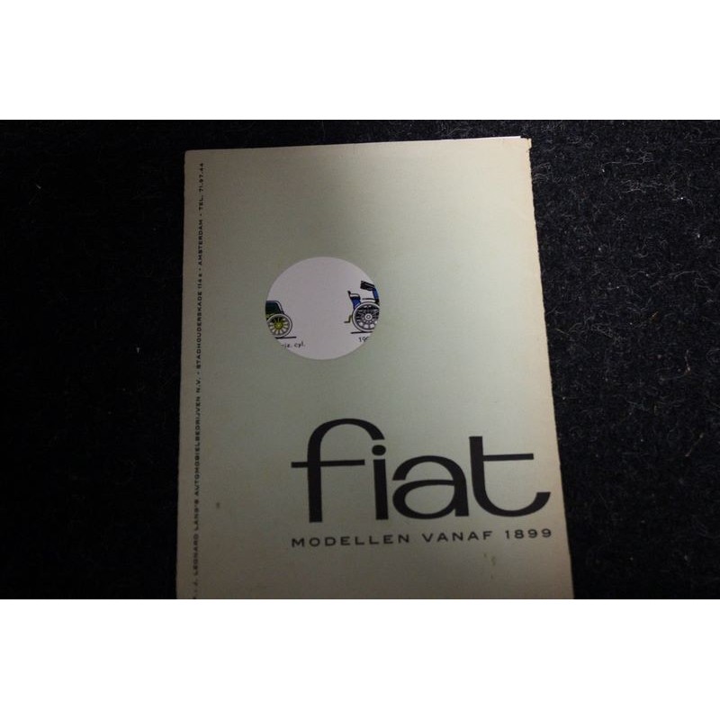 Folder Fiat vanaf 1899