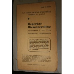 Beperkte dienstregeleing 4 september 1939 