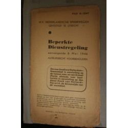 Beperkte dienstregeleing 11 september 1939 