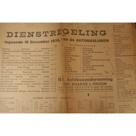 Dienstregeling 